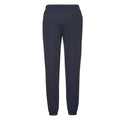 Deep Navy - Back - Fruit of the Loom Mens Elasticated Cuff Sweatpants