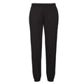 Black - Front - Fruit of the Loom Mens Elasticated Cuff Sweatpants