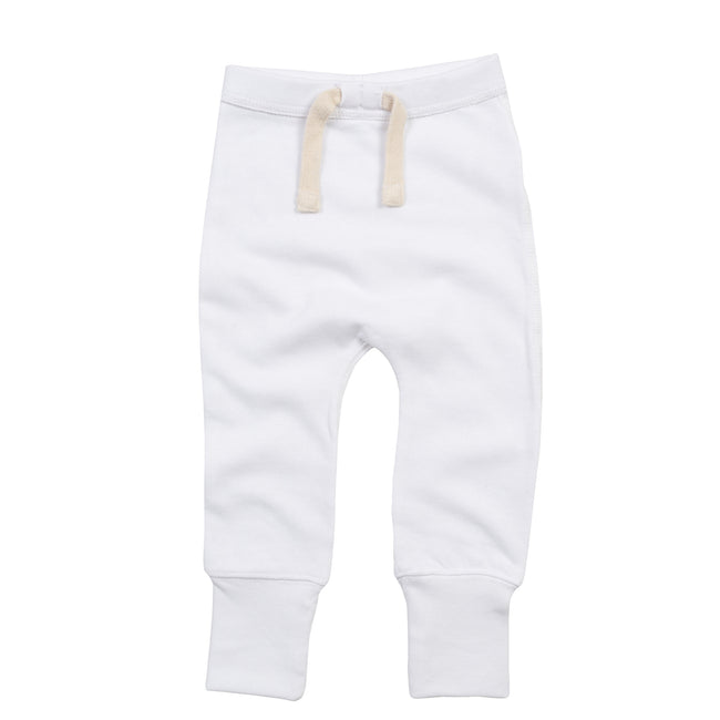 White - Front - Babybugz Baby Tracksuit Bottoms