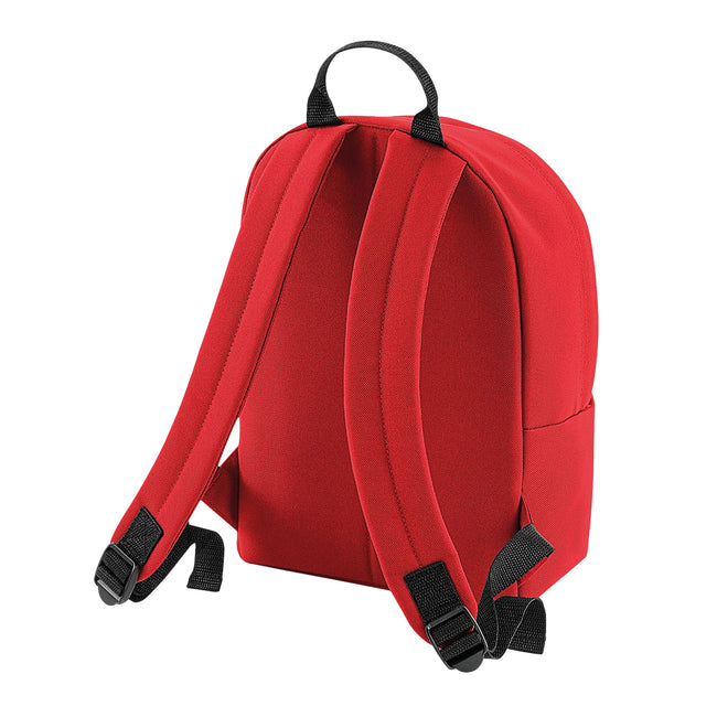 Bright Red - Back - Bagbase Fashion Mini Knapsack