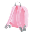 Classic Pink-Light Grey - Back - Bagbase Fashion Mini Knapsack