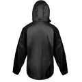 Black-Orange - Back - Result Mens Lightweight Packaway Jacket