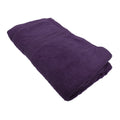 Aubergine - Front - Jassz Beach-Bath Plain Sheet Towel