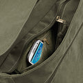 Vintage Military Green - Side - Quadra Vintage Canvas Despatch Bag - 3.6 Gal