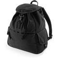 Vintage Black - Front - Quadra Vintage Canvas Backpack - 18 Liters