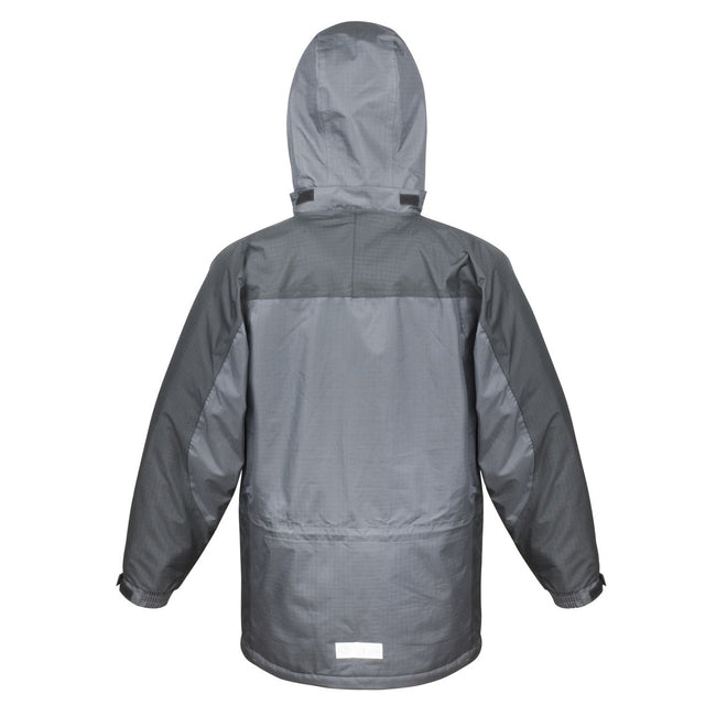 Anthracite-Black - Back - Result Mens Seneca Midweight Performance StormDri Waterproof Windproof Jacket