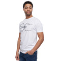 White - Side - Crosshatch Mens Cutups T-Shirt