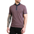 Navy-Red - Front - Bewley & Ritch Mens Bricks Polo Shirt
