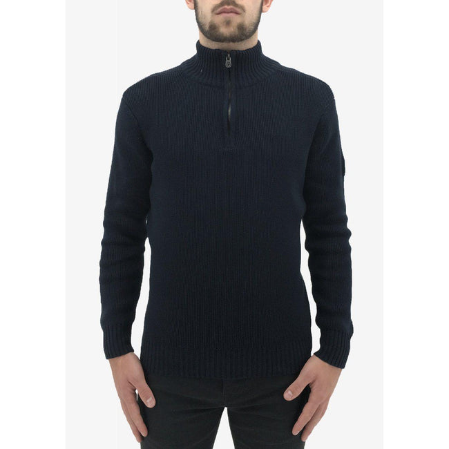 Sky Captain - Front - Born Rich Mens Palladium Knitted Sweater