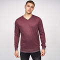 Wine - Front - Smith & Jones Mens Bryant Knitted Pullover