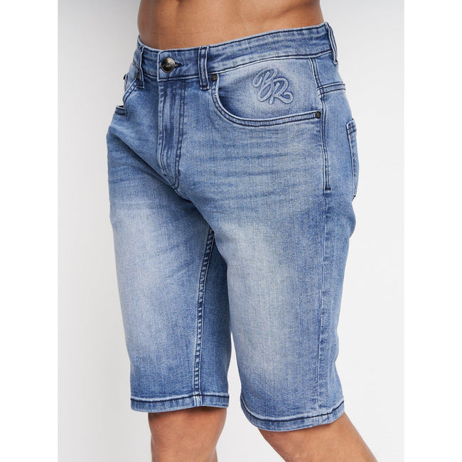 Light Wash - Front - Born Rich Mens Maretto Denim Shorts