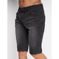 Black Wash - Front - Born Rich Mens Maretto Denim Shorts