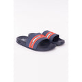 Navy-Red - Front - Crosshatch Mens Mentella Sliders
