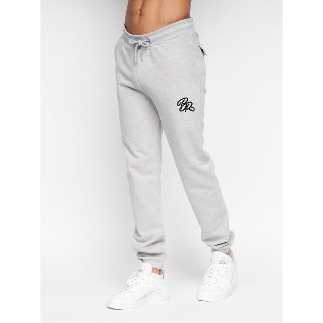 Light Grey - Front - Born Rich Mens Mykar Sweatpants