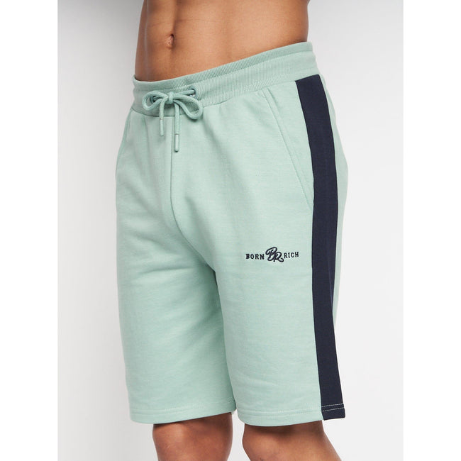 Blue Surf - Front - Born Rich Mens Taymor Sweat Shorts