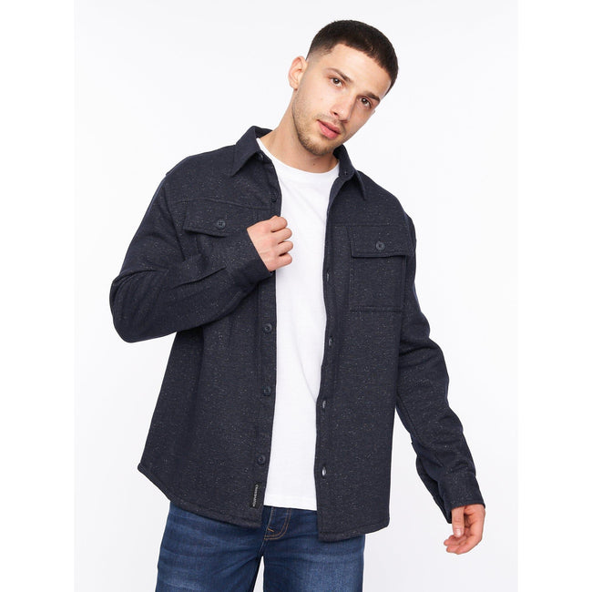 Navy - Front - Crosshatch Mens Dakari Fleece Jacket