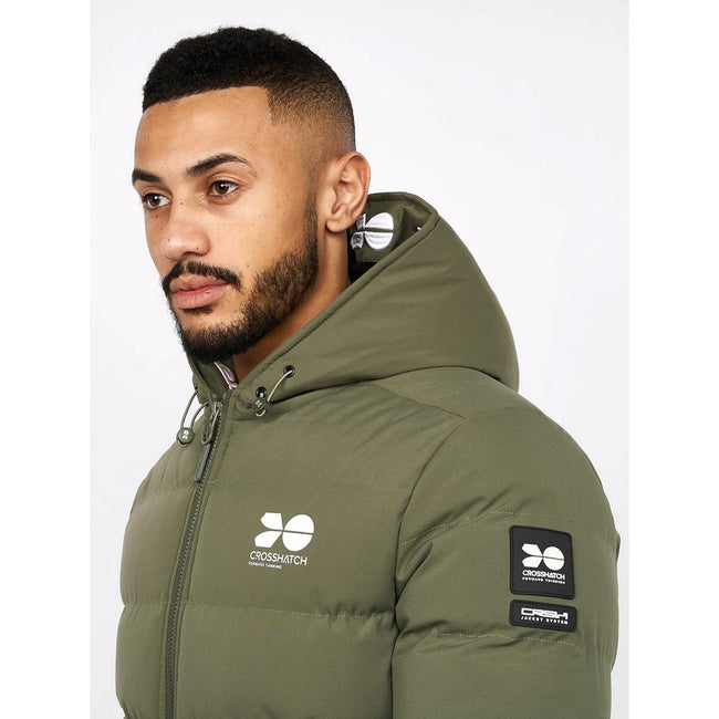 Olive - Lifestyle - Crosshatch Mens Pitsburg Jacket