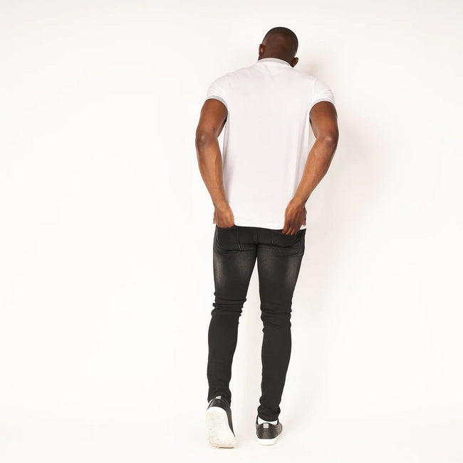 White - Back - Smith & Jones Mens Daltone Polo Shirt