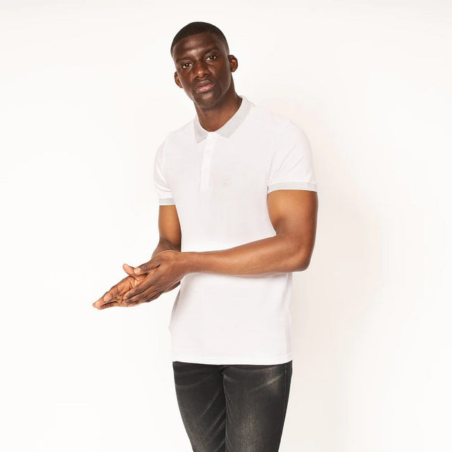White - Lifestyle - Smith & Jones Mens Daltone Polo Shirt