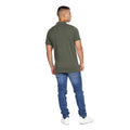 Dark Khaki - Back - Crosshatch Mens Padro Polo Shirt