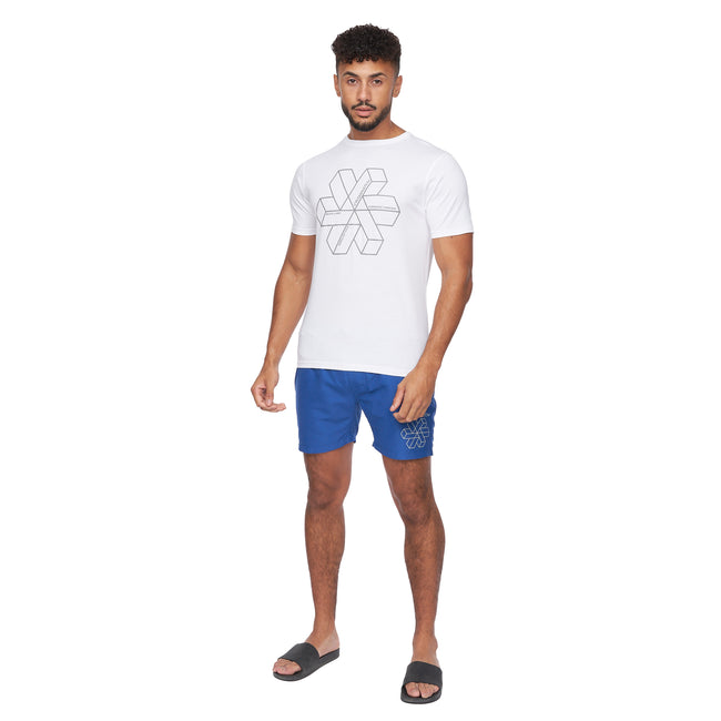 White - Lifestyle - Crosshatch Mens Allred T-Shirt
