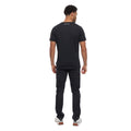 Black - Back - Crosshatch Mens Caveron T-Shirt