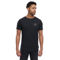 Black - Front - Crosshatch Mens Caveron T-Shirt