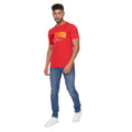 Gray - Front - Crosshatch Mens Flocked T-Shirt