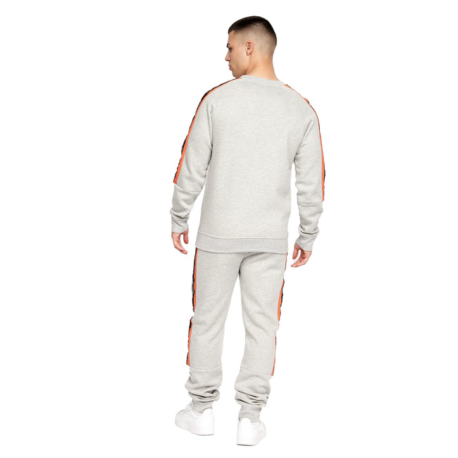 Grey Marl - Back - Crosshatch Mens Grassmeere Sweatshirt