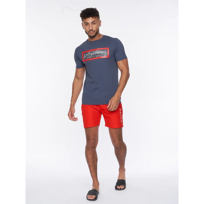 Navy - Pack Shot - Crosshatch Mens Gramcam T-Shirt