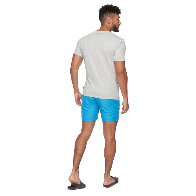 Grey Marl - Back - Crosshatch Mens Gramcam T-Shirt
