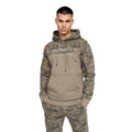 Khaki - Side - Crosshatch Mens Jacobi Hoodie