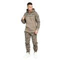 Khaki - Pack Shot - Crosshatch Mens Jacobi Hoodie