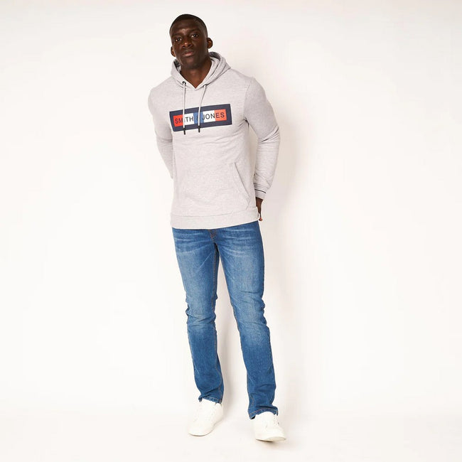 Light Grey Marl - Pack Shot - Smith & Jones Mens Beniko Hoodie