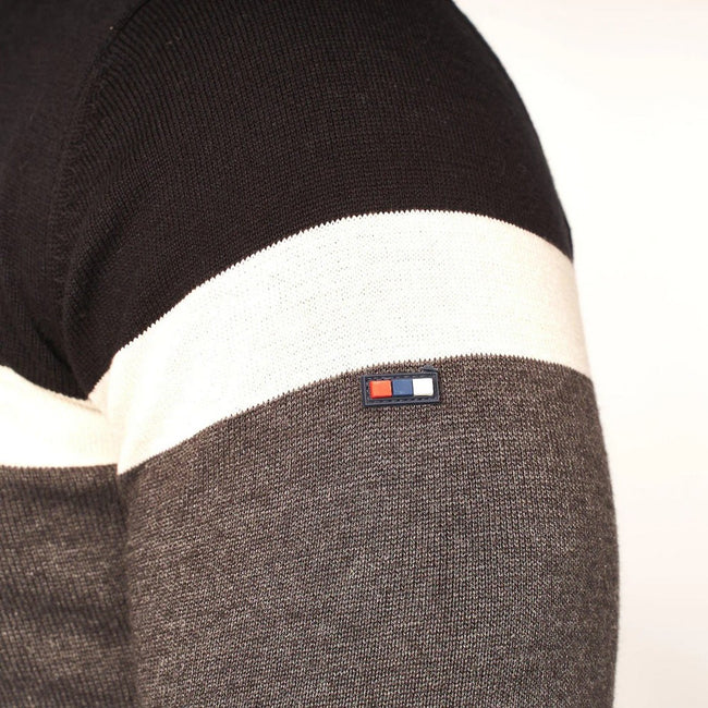 Black - Side - Smith & Jones Mens Nichols Knitted Sweater