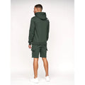 Deep Green - Back - Crosshatch Mens Logo Cargo Shorts