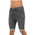 Grey Wash - Front - Crosshatch Mens Hopewell Shorts