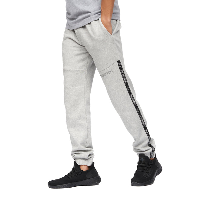 Grey Marl - Side - Crosshatch Mens Apollo Sweatpants