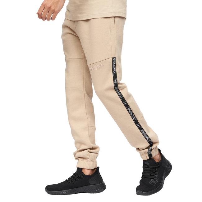 Stone - Side - Crosshatch Mens Apollo Sweatpants