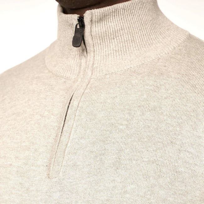 Light Grey Marl - Side - Smith & Jones Mens Boswell Knitted Sweater