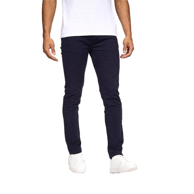 Night Sky - Front - Crosshatch Mens Chino Pants