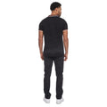 Black - Back - Crosshatch Mens Marples Polo Shirt