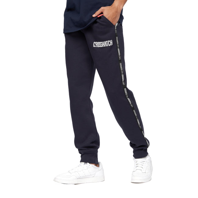 Navy - Front - Crosshatch Mens Fellmites Sweatpants