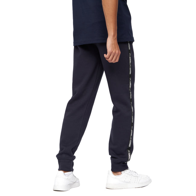Navy - Side - Crosshatch Mens Fellmites Sweatpants