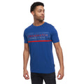 Blue - Front - Crosshatch Mens Combot Camo T-Shirt
