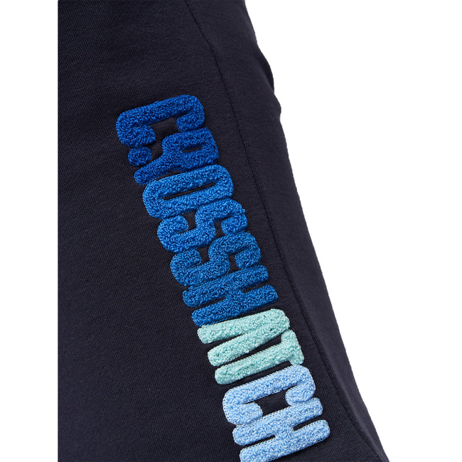 Navy - Pack Shot - Crosshatch Mens Flocked Shorts