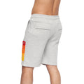 Grey Marl - Lifestyle - Crosshatch Mens Flocked Shorts
