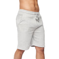 Grey Marl - Front - Crosshatch Mens Flocked Shorts