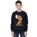 Navy Blue - Back - Tom and Jerry Boys Angry Mouse Cotton Sweatshirt