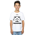 White - Lifestyle - Star Wars Boys Stormtrooper Cotton T-Shirt